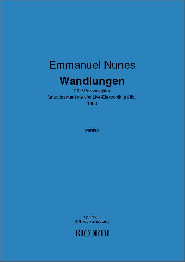 Wandlungen - 5 Passacaglien